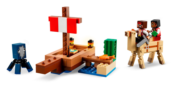 Конструктор LEGO Minecraft Подорож на піратському кораблі 166 деталей (21259) - зображення 7