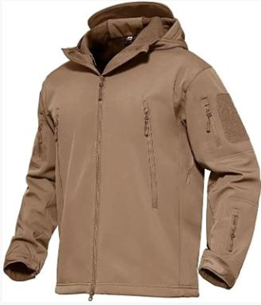 Куртка Soft Shell тактическая военная MAGCOMSEN, цвет Coyote, 6378551358-XXL - изображение 1
