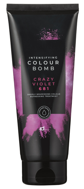 Тонуючий бальзам для волосся IdHAIR Colour Bomb 681 Crazy Violet 200 мл (50000071) - зображення 1