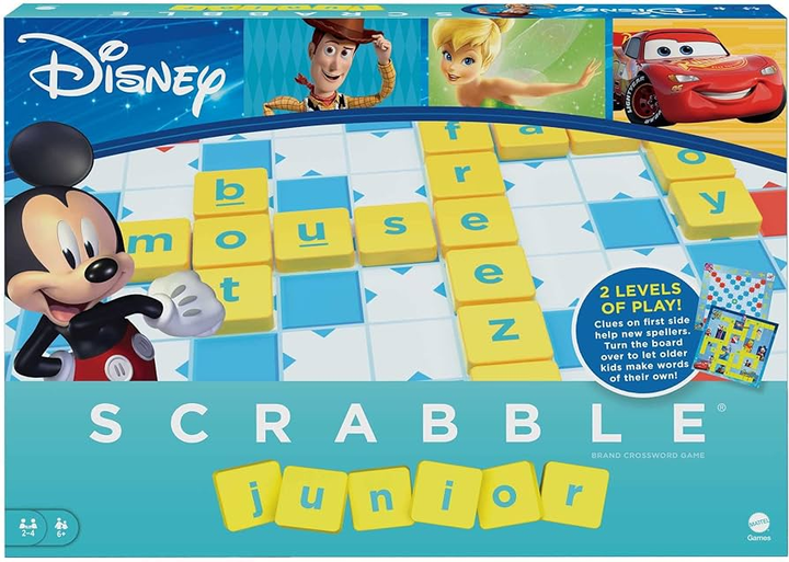 Gra planszowa Mattel Scrabble Junior Disney (wersja niemiecka) (887961972221) - obraz 1