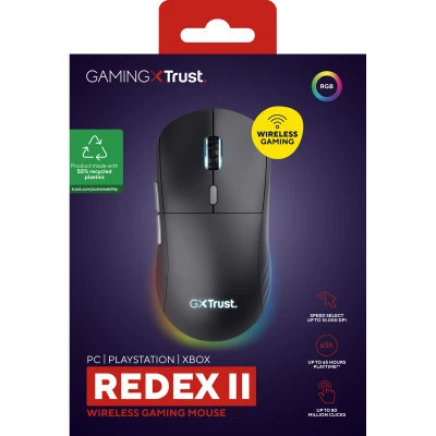 Мышка Trust GXT 926 Redex II Wireless/USB-A/USB-C Black (25126) - Фото 3 Мышка Trust GXT 926 Redex II Wireless/USB-A/USB-C Black (25126) - изображение 3