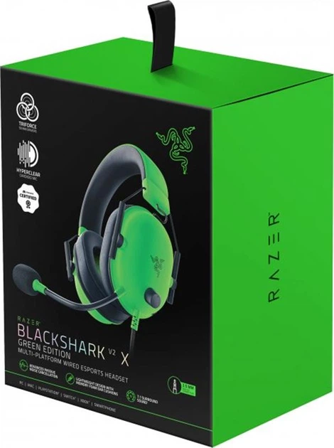 Навушники Razer BlackShark V2 X Green (RZ04-03240600-R3M1) - изображение 10