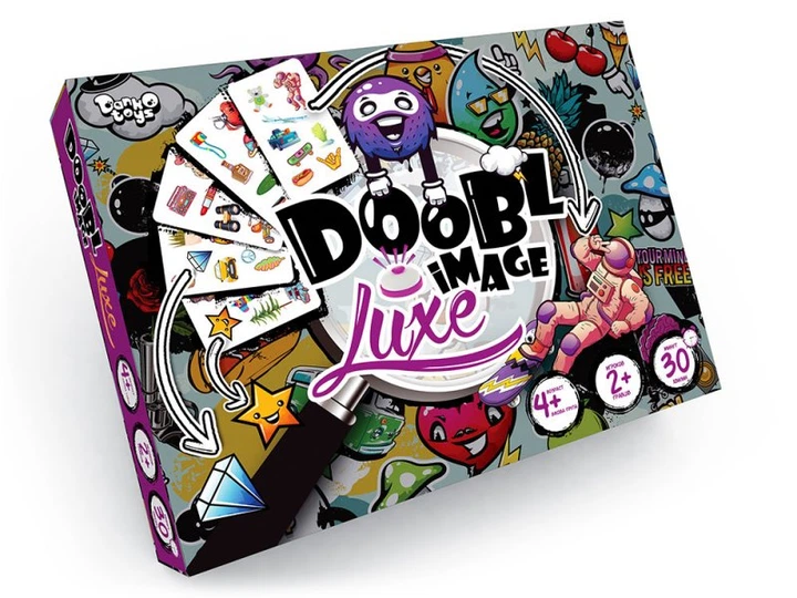 Настільна розважальна гра "Doobl Image Luxe" DANKO TOYS (DBI-03-01) - Фото 1 Настільна розважальна гра "Doobl Image Luxe" DANKO TOYS (DBI-03-01) - зображення 1