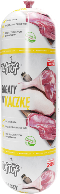 Kiełbaski dla psów TufTuf Kaczka 12x900 g (5903802476309) - obraz 1