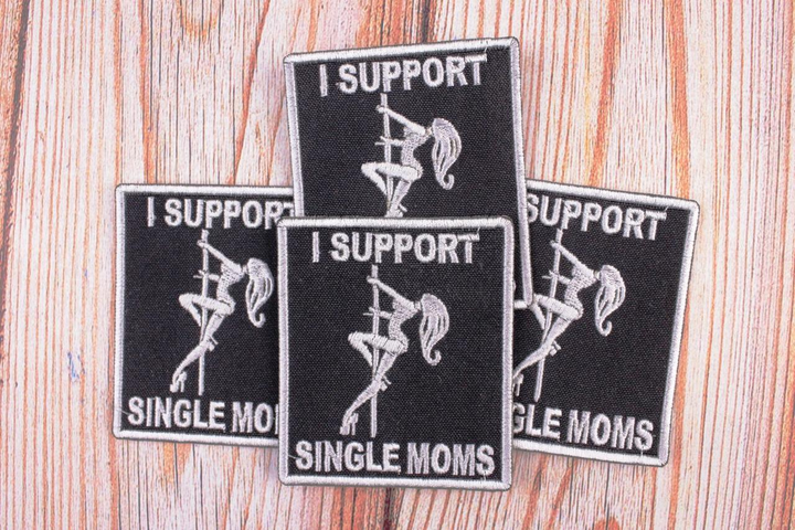 Wotan шеврон "Я поддерживаю одиноких мам" 6,5х7,5 см - изображение 2
