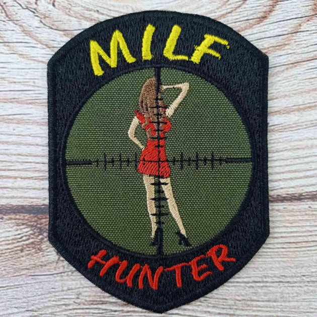 Wotan шеврон "Milf Hunter". Розмір 7,5х10 см - зображення 1