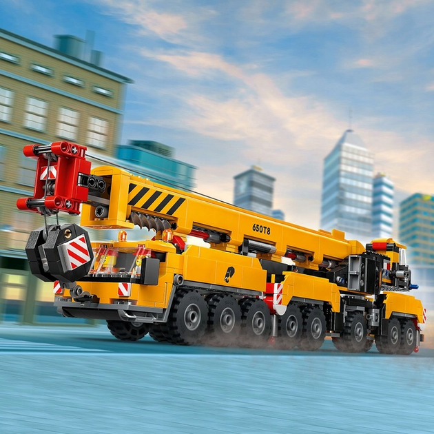 Конструктор LEGO City Жовтий пересувний будівельний кран 1116 деталей (60409)  - зображення 6