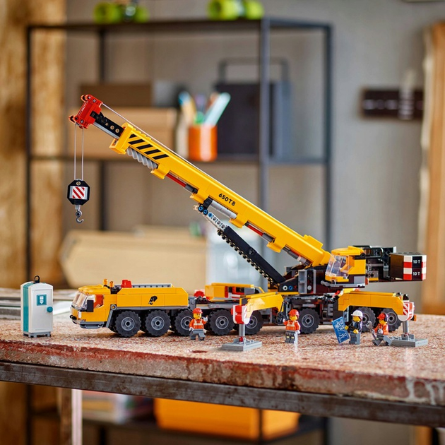 Конструктор LEGO City Жовтий пересувний будівельний кран 1116 деталей (60409)  - зображення 7