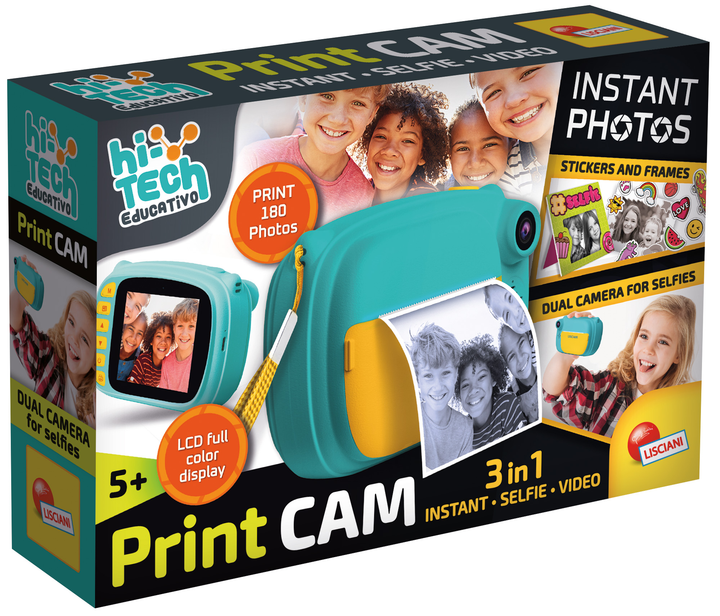 Камера миттєвого друку Lisciani Hi-Tech Print Cam 3 в 1 для дітей (8008324101047) - зображення 1