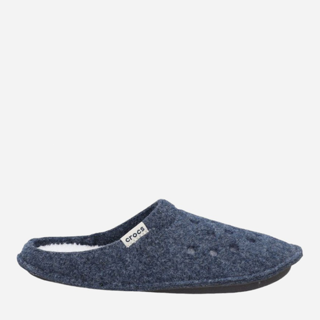 Kapcie domowe damskie ocieplane z zakrytymi palcami Crocs Classic Slipper 203600-NNOT 39-40 (M7/W9) 25 cm Ciemnogranatowe (887350817072) - obraz 1