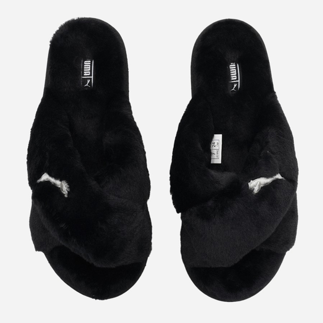 Kapcie damskie Puma Fluff X Strap 384936-01 38 Czarne (4064533870666) - obraz 5
