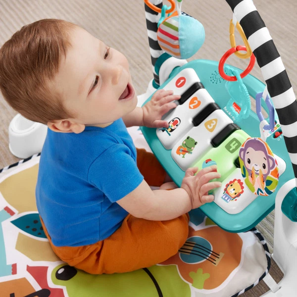 Dywanik do zabawy z pianinkiem Fisher-Price Muzyczne zwierzątka (0194735224098) - obraz 5