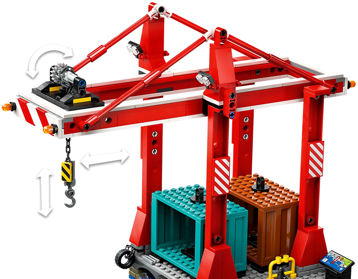 Конструктор LEGO City Морська гавань із вантажним судном 1226 деталей (60422)  - зображення 5