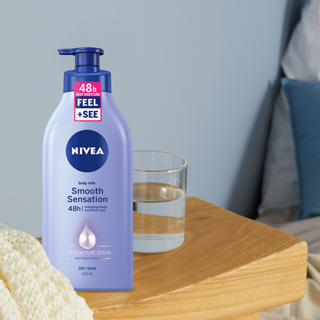 Mleczko do ciała Nivea Nawilżająca Moc wygładzające 625 ml (4005808779277) - obraz 3