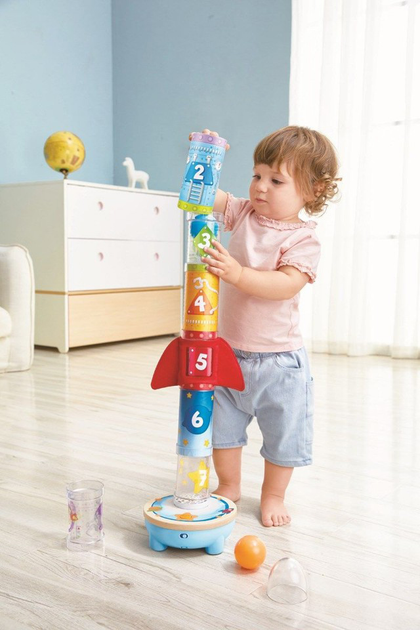 Zestaw zabawek Hape Rocket Ball Air Stacker (6943478032729) - obraz 6