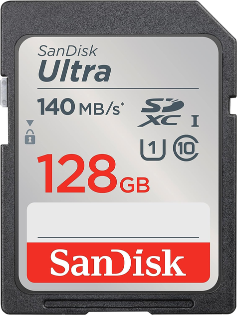 Карта памяти SD 128Gb SanDisk Ultra UHS-I U1 (SDSDUNB-128G-GN6IN) - изображение 1