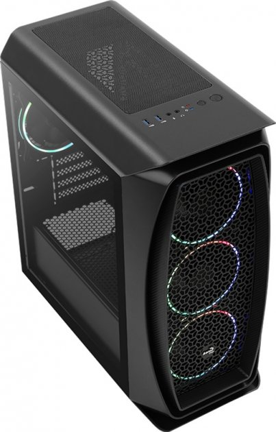 Корпус AeroCool Aero One Mini Eclipse-G-BK-v1 Black - зображення 8