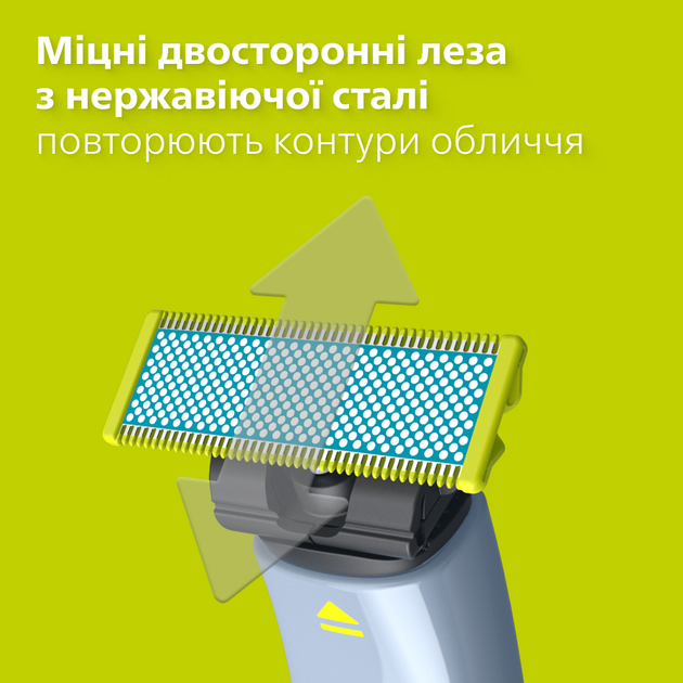 Змінні леза Philips OneBlade QP225/50 для надчутливої шкіри 2 шт (884722550870) - зображення 6