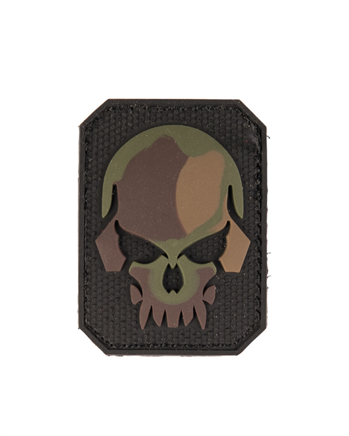 Нашивка на липучке Sturm Mil-Tec Skull Patch PVC 3D Woodland - изображение 1