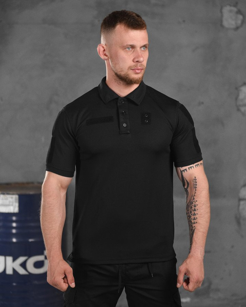 Тактическая футболка polo black XXL - изображение 1