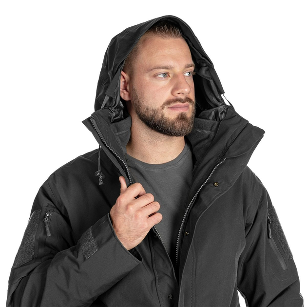 Парка влагозащитная Sturm Mil-Tec Wet Weather Jacket With Fleece Liner Gen.II S Black - изображение 2
