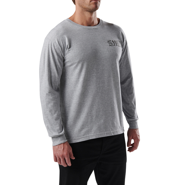 Реглан 5.11 Tactical® Stay Sharp Long Sleeve M Heather Grey - зображення 1