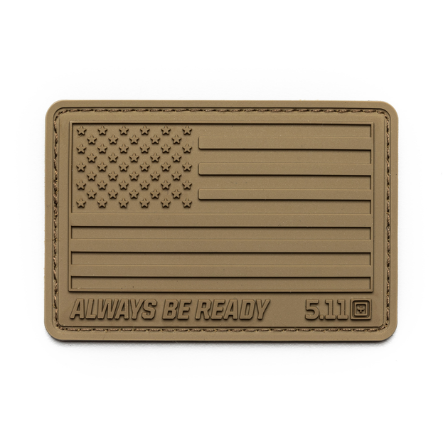 Нашивка 5.11 Tactical® USA Flag Desert Patch Kangaroo - изображение 1