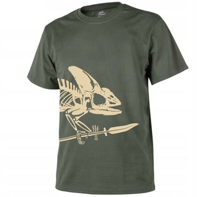 Футболка Helikon-Tex T-Shirt «Full Body Skeleton» Olive Green M - зображення 1