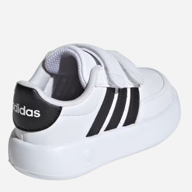 Sneakersy chłopięce adidas Breaknet 2.0 CF I ID5276 23.5 Białe z czarnym (4066759164710) - obraz 4