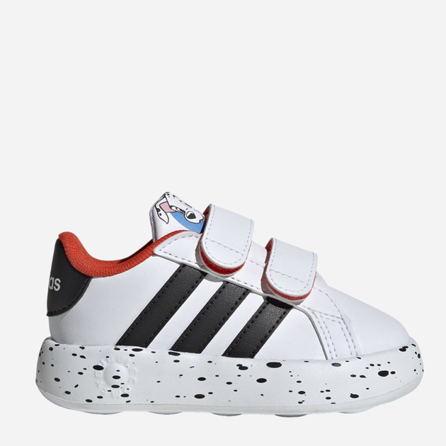 Дитячі кеди для дівчинки adidas Grand Court 2.0 101 CF I ID8013 26 Білий/Чорний (4066765027399) - зображення 1