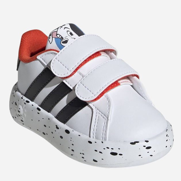 Дитячі кеди для дівчинки Adidas Grand Court 2.0 101 CF I ID8013 26.5 Білі/Чорні (4066765023858) - зображення 2