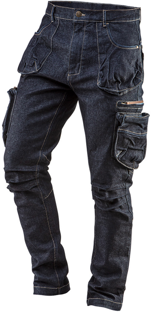 Штани робочі NEO Tools Denim 81-229 5 кишень XS Сині (5907558439496) - зображення 1