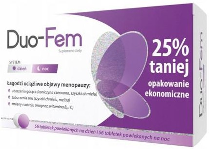 Дієтична добавка Natur Produkt Pharma Duo-Fem 112 таблеток (5906204021108) - зображення 1