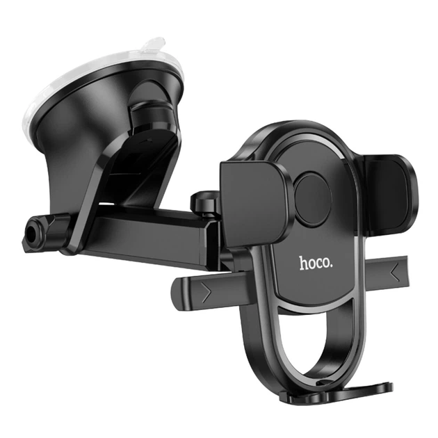 Тримач для мобільного HOCO H5 Integrity one-key car holder(center console) Black - Фото 4 Тримач для мобільного HOCO H5 Integrity one-key car holder(center console) Black - изображение 4