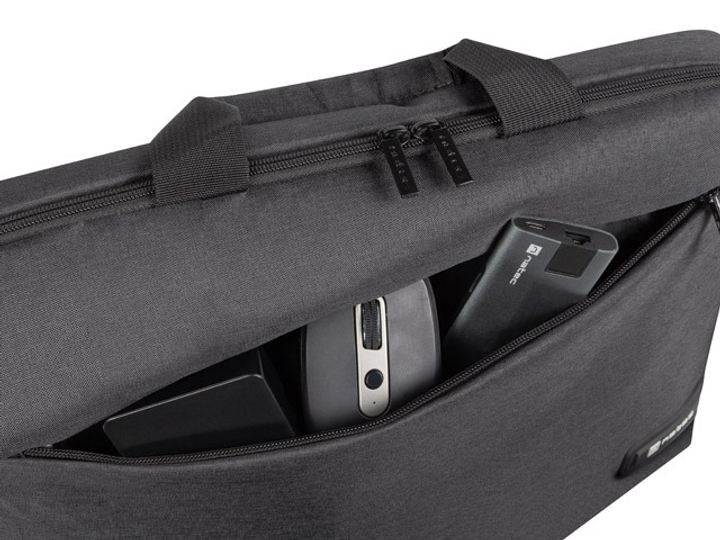 Torba na laptopa Natec Beira 15.6" Black (NTO-2056) - obraz 10