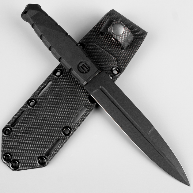 Нож тактический "Полуторний" черный (kn31) - изображение 1