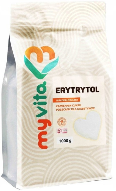 Słodzik Erytrytol MyVita 1000 g (5906395684816) - obraz 1
