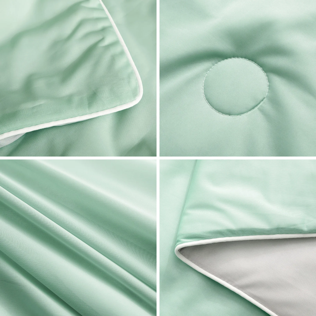 Двухстороннее летнее одеяло с охлаждающей тканью Diana Textile 150x200 см мятный - изображение 2