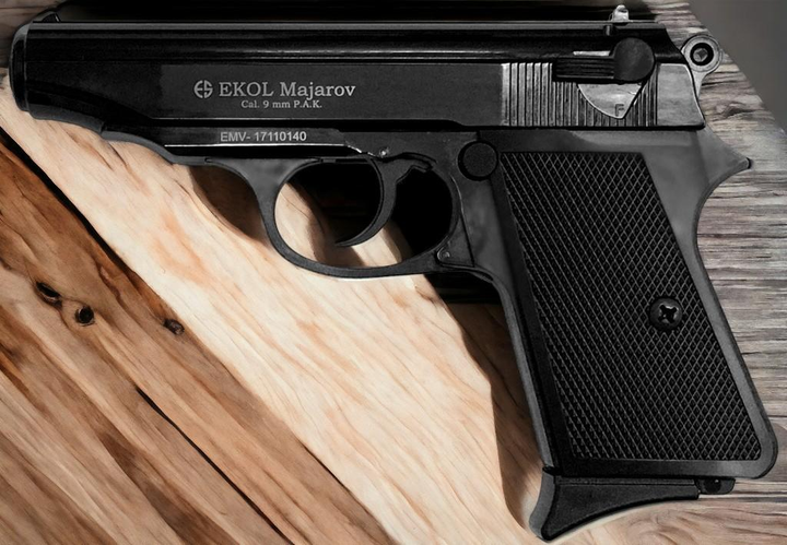 Стартовий шумовий пістолет Ekol Majarov Black (9 mm) - зображення 1