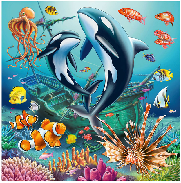 Puzzle Ravensburger Under Water 3 x 49 elementów (4005555008590) - obraz 2