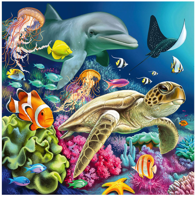 Пазл Ravensburger Under Water 3 x 49 елементів (4005555008590) - зображення 4