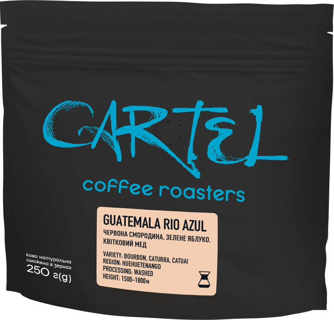 Акція на Кава натуральна смажена Cartel Filter Guatemala в зернах 250 г від Rozetka