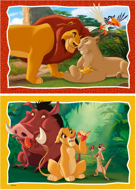 Пазл Ravensburger The Lion King 2 x 24 елемента (4005555010296) - зображення 2