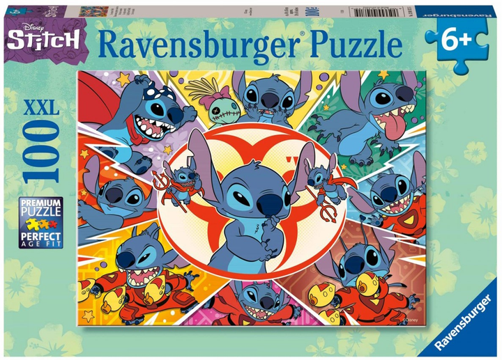 Puzzle Ravensburger Disney Stitch 100 elementów (4005555010715) - obraz 1