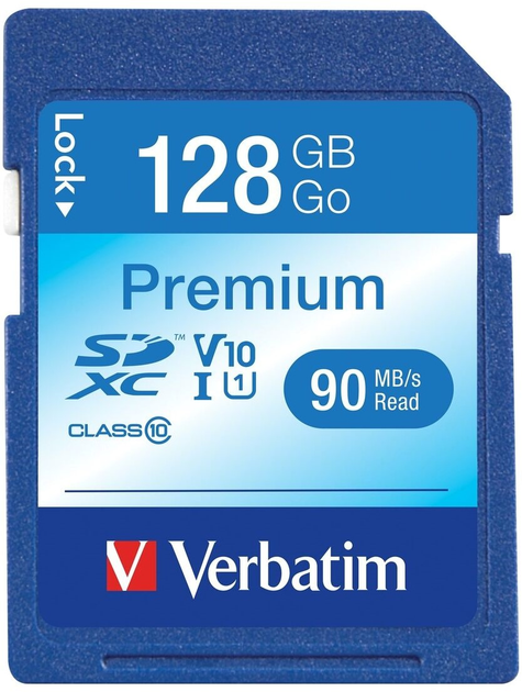 Карта пам'яті Verbatim Premium SDXC 128GB Class 10 (0023942440253) - зображення 1