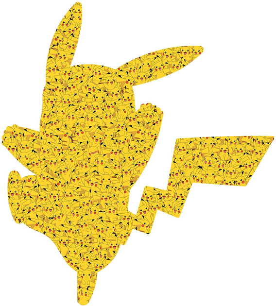 Puzzle Ravensburger Shaped Pikachu Puzzle 727 elementów (4005556168460) - obraz 2