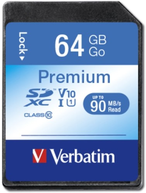 Карта пам'яті Verbatim Premium SDXC 64GB Class 10 (0023942440246) - зображення 2