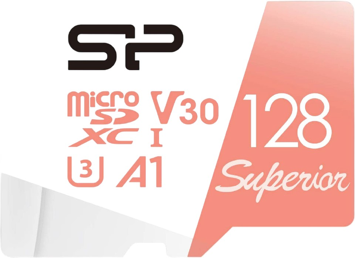 Карта пам'яті Silicon Power Superior MicroSDXC 128GB UHS-I + SD Адаптер (SP128GBSTXDV3V20SP) - зображення 1