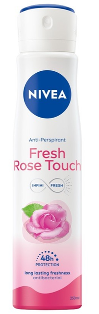 Dezodorant NIVEA Fresh Rose Touch w sprayu 250 ml (5900017089423) - obraz 1