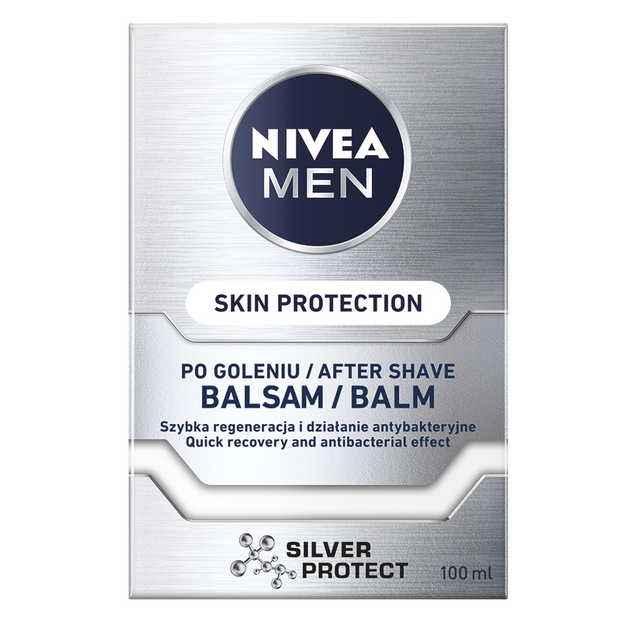 Balsam po goleniu NIVEA Men Skin Protection Silver Protect 100 ml (4005808571833) - obraz 1